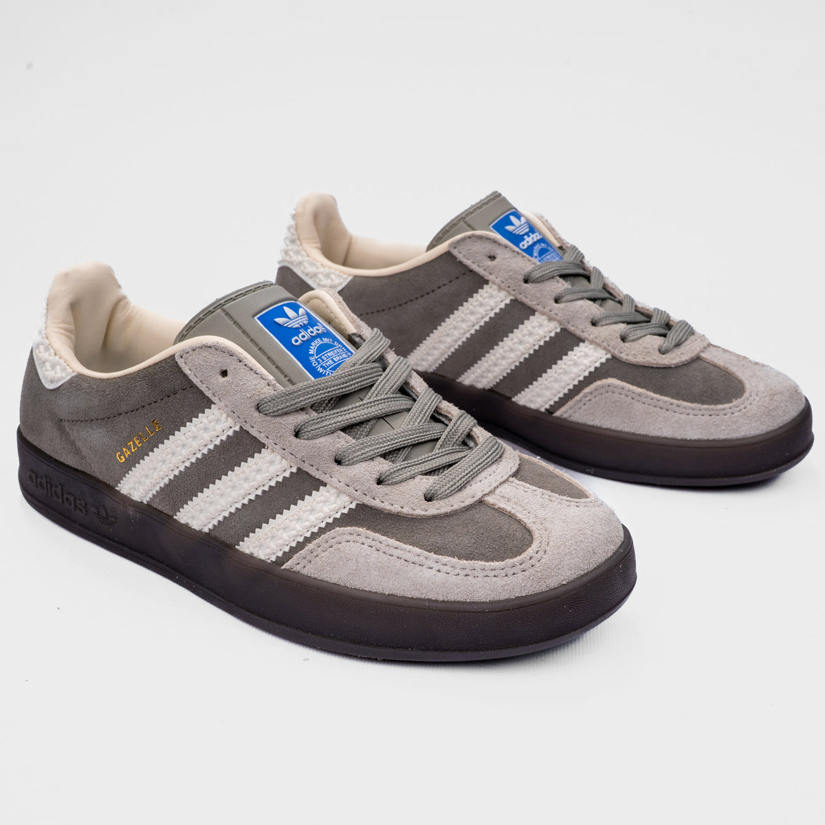 Adidas Gazelle Suede Classic Sneakers (Grey White)