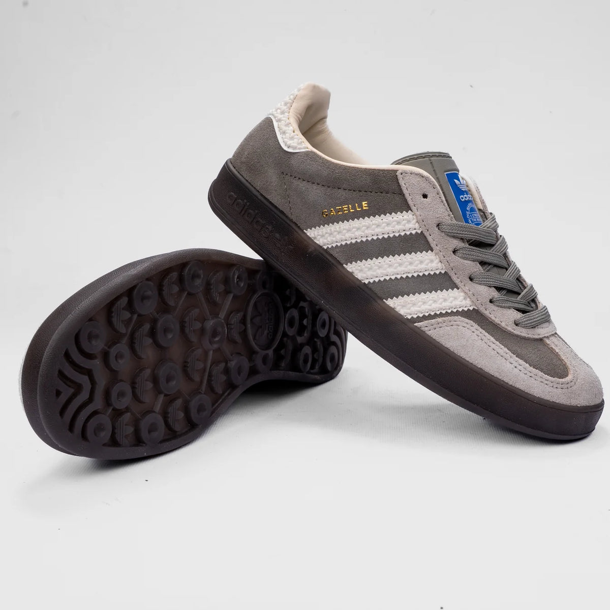 Adidas Gazelle Suede Classic Sneakers (Grey White)