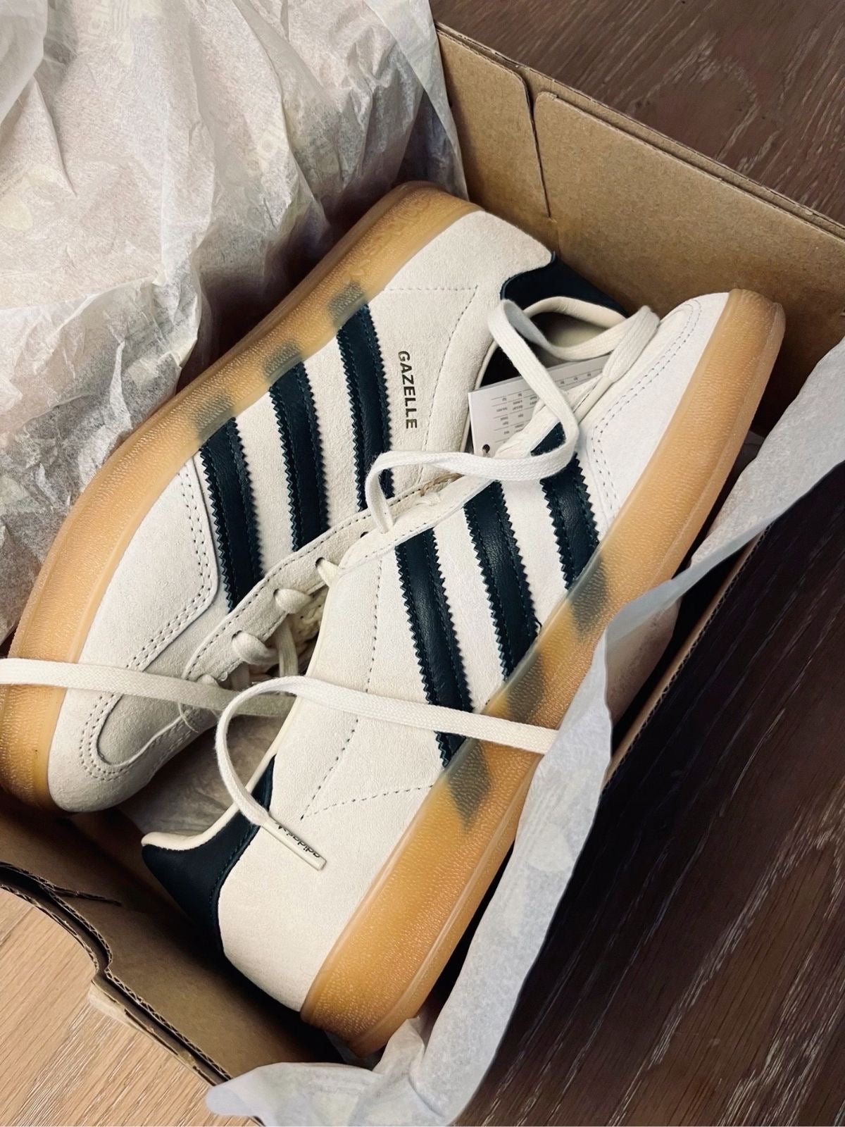 Adidas Gazelle Suede Classic Sneakers (Off-White)